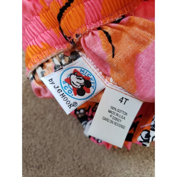 Vintage 80s Mickey And Co Nwt Toddler Girls Shorts Elastic Waist Cotton Size 4t - Picture 2 of 7